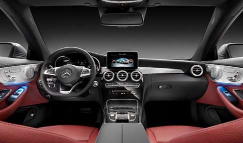 mercedes c250 coupe sport interior