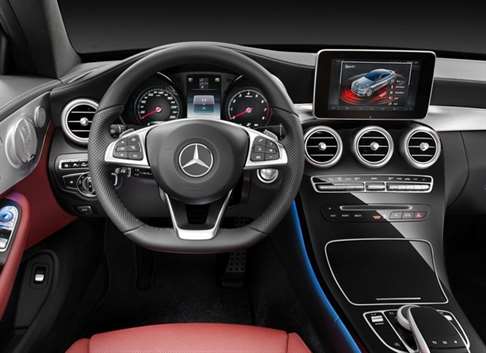 mercedes c250 coupe sport interior painel