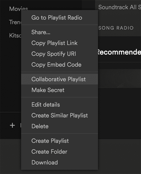Spotify Collab Playlist