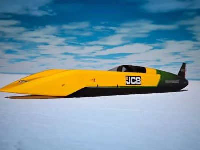 JCB Hydromax: carro a hidrogênio busca recorde de velocidade nos EUA