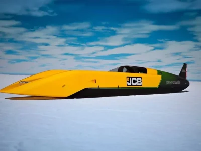 JCB Hydromax: carro a hidrogênio busca recorde de velocidade nos EUA