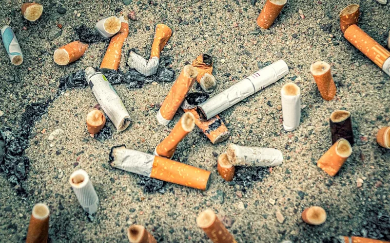 Bitucas de cigarro viram moeda por alimentos em Utrecht, na Holanda