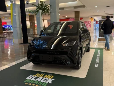 Canoas Shopping sorteia carros elétricos BYD Dolphin Mini na Julho Black Brasil