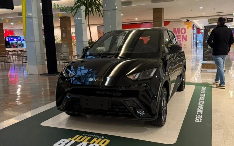 Canoas Shopping sorteia carros elétricos BYD Dolphin Mini na Julho Black Brasil