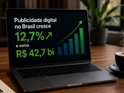Publicidade digital no Brasil atinge R$ 42,7 bilhões com crescimento de 12,7%