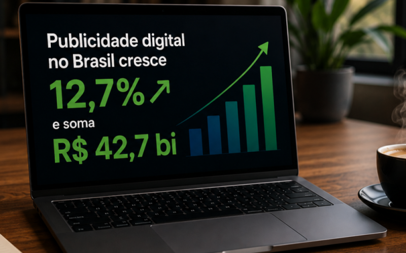 Publicidade digital no Brasil atinge R$ 42,7 bilhões com crescimento de 12,7%