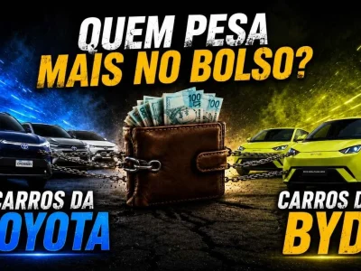 Toyota e BYD: Comparativo de Híbridos e Elétricos que Afetam seu Orçamento