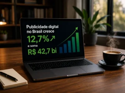 Crescimento de 12,7% na publicidade digital no Brasil atinge R$ 42,7 bi em 2025