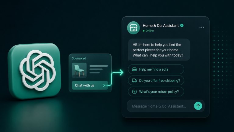 OpenAI testa anúncios interativos com agentes de IA no lugar de sites