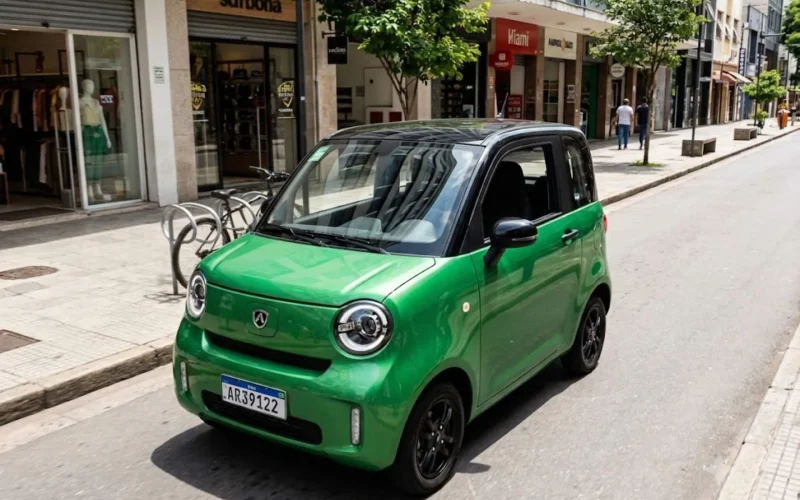 Minicarro elétrico Aima A05 chega ao Brasil por até 49 mil reais em 2026