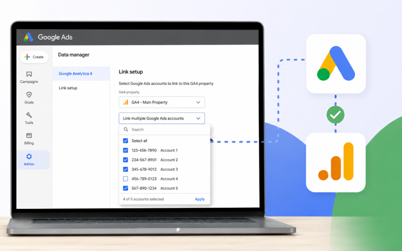 Google Ads facilita integração de contas com novo recurso de vinculação em massa