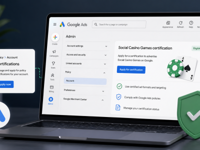 Google Adiciona Direto no Google Ads Aplicações para Certificação de Jogos Sociais