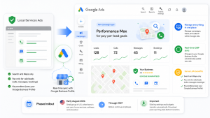 Google Ads integra Local Services Ads com nova gestão via Performance Max