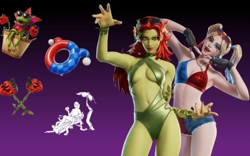 Fortnite impõe restrição de idade para novas skins de Harley Quinn e Hera Venenosa