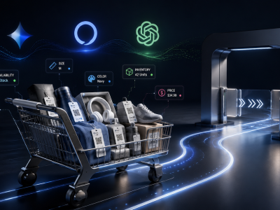O futuro do comércio agente: como dados de produtos moldam vendas automatizadas