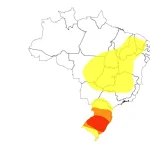 Alerta vermelho de chuvas extremas é emitido para o Rio Grande do Sul