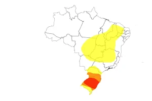 Alerta vermelho de chuvas extremas é emitido para o Rio Grande do Sul