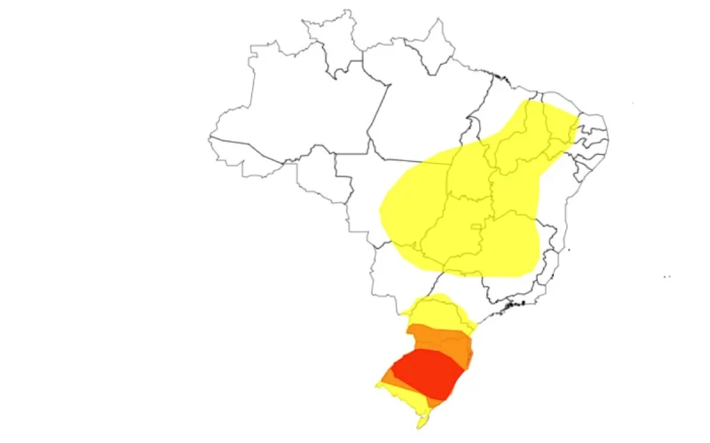 Alerta vermelho de chuvas extremas é emitido para o Rio Grande do Sul