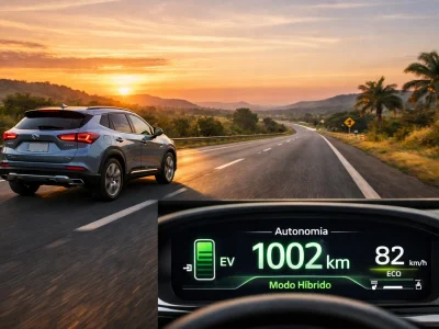 Carros híbridos no Brasil já ultrapassam 1.200 km de autonomia combinada