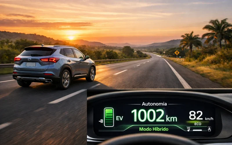 Carros híbridos no Brasil já ultrapassam 1.200 km de autonomia combinada