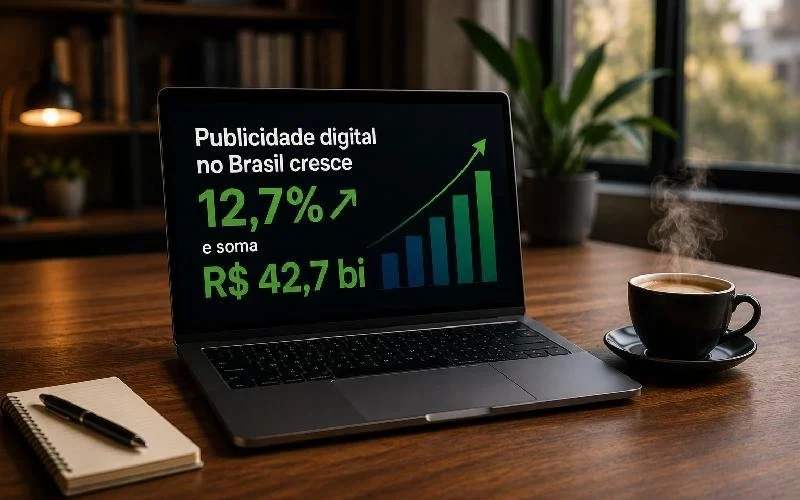 Publicidade digital no Brasil cresce 12,7% em 2025 com destaque para IA