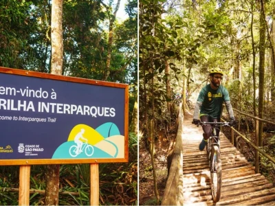 Ciclismo gratuito conecta áreas verdes em São Paulo com a Trilha Interparques