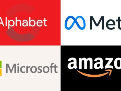 Crescimento de publicidade digital impulsiona Alphabet, Meta, Microsoft e Amazon
