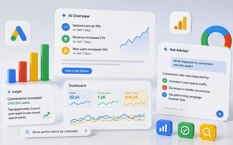 Google expande capacidades de IA em Ads e Analytics para otimizar campanhas