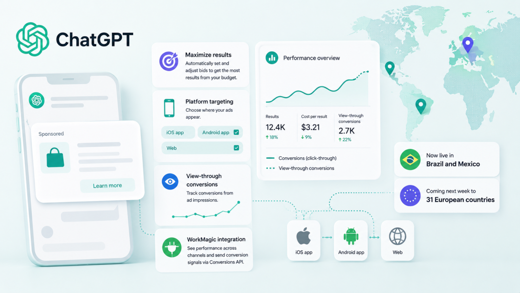 ChatGPT Ads implementa lances automatizados e segmentação de plataformas