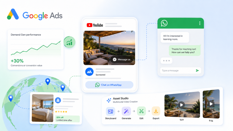 Google aprimora campanha Demand Gen com mensagens, ferramentas de viagem e IA
