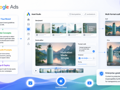 Google Ads integra Gemini Omni para criação de vídeos multi-formato