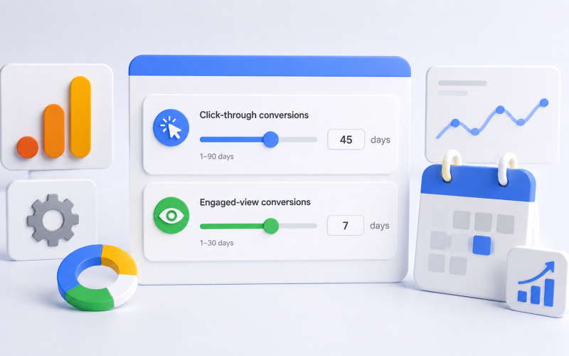 Google Analytics oferece janelas de atribuição personalizadas para conversões