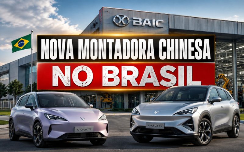 BAIC lança elétricos Arcfox T1 e T5 no Brasil com até 560 km de autonomia