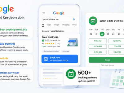 Google amplia opções de agendamento direto em Anúncios de Serviços Locais