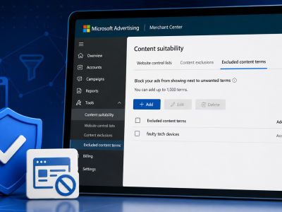 Microsoft Advertising oferece controle avançado sobre anúncios com termos excluídos