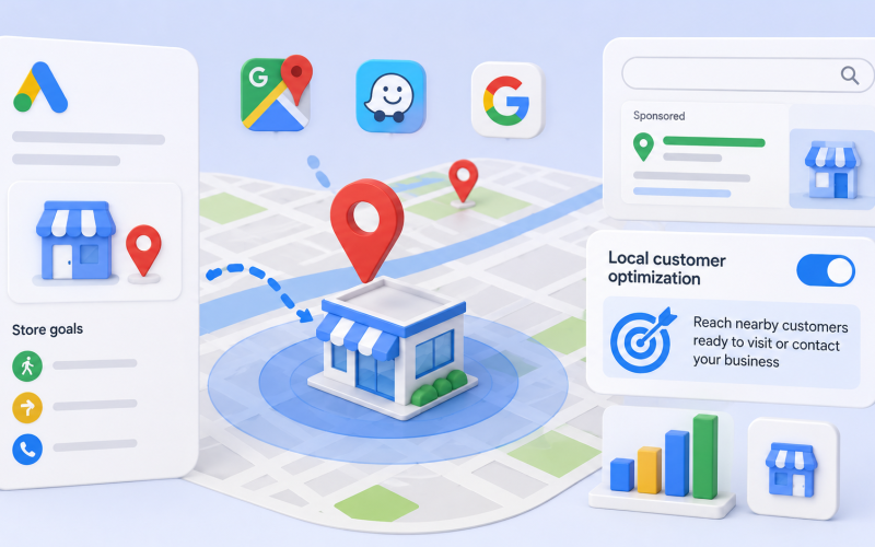 Google introduz otimização para clientes locais em campanhas Performance Max