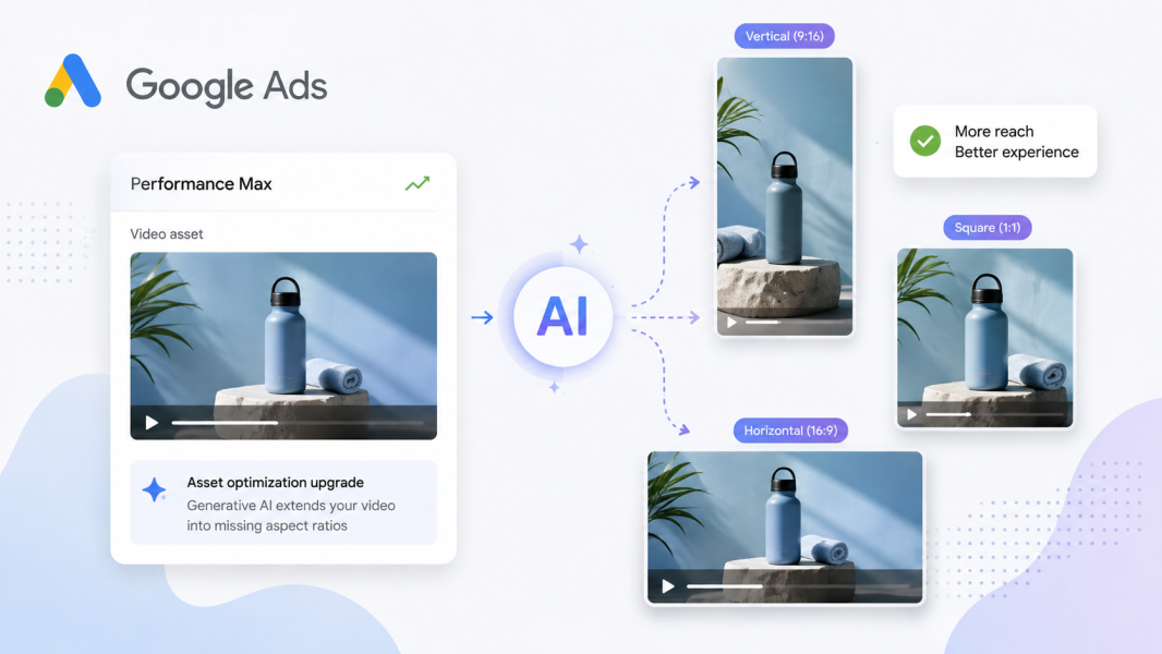 Google Ads utiliza IA generativa para otimizar anúncios em vídeo do Performance Max