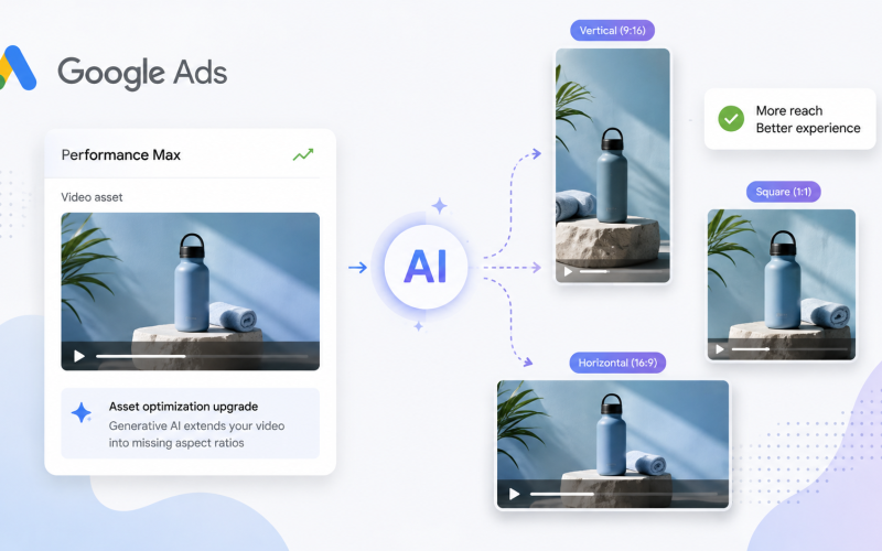 Google Ads utiliza IA generativa para otimizar anúncios em vídeo do Performance Max