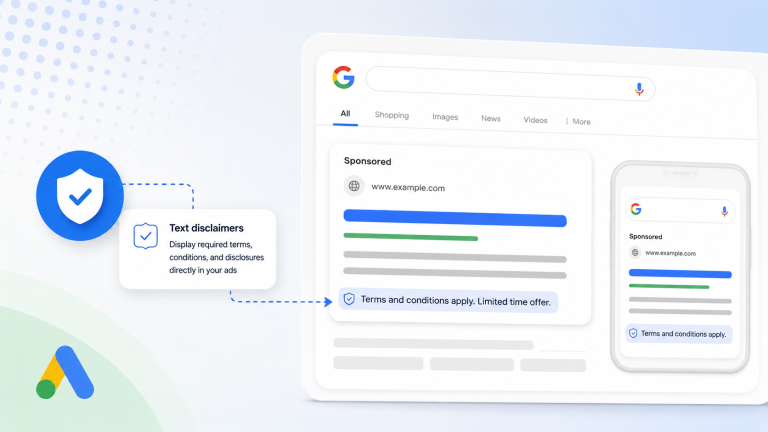 Google orienta anunciantes sobre uso de avisos de texto em anúncios de pesquisa