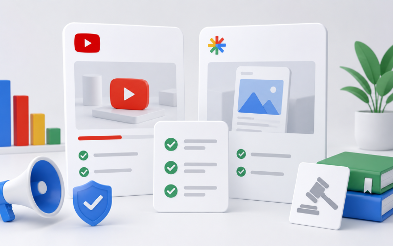 Google atualiza diretrizes de anúncios para YouTube e Discover Feed