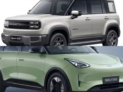 Spark EUV é R$ 21.190 mais caro que Geely EX2, com 31 km a menos de autonomia