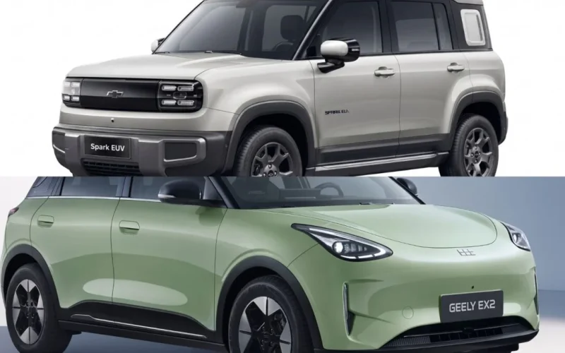 Spark EUV é R$ 21.190 mais caro que Geely EX2, com 31 km a menos de autonomia