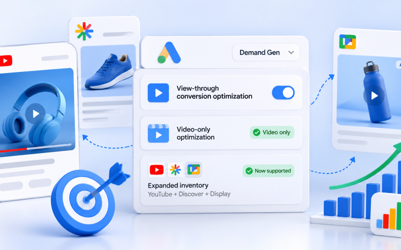 Google reformula otimização de conversões em campanhas de vídeo no Demand Gen