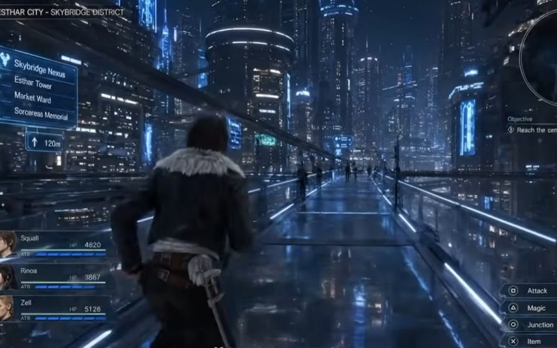 Remake de Final Fantasy 8 ganha nova estética com inteligência artificial