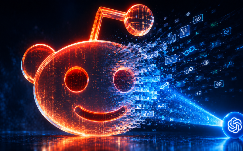 Citação do Reddit em buscas do ChatGPT cai 86% em quatro dias