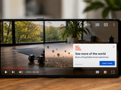 YouTube testa anúncios de imagem durante reprodução de vídeos em celular
