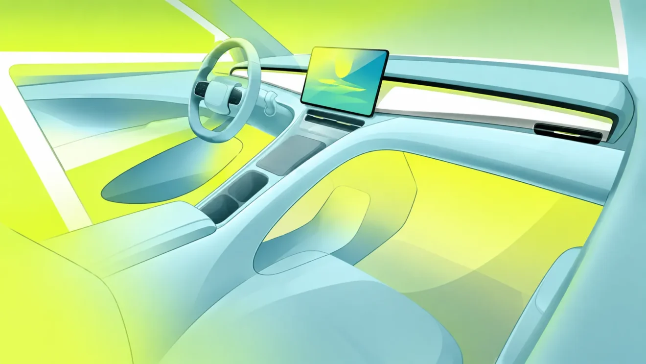BYD Dolphin Mini inova com cabine sem painel e tela central, chegada em 2028 Interior novo Dolphin Mini