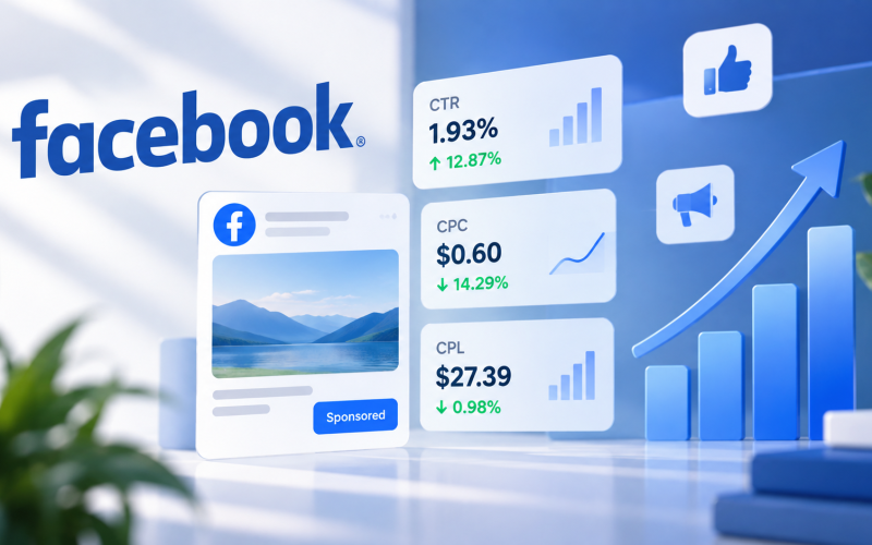 Custos de anúncios no Facebook caem em 2026, enquanto desempenho melhora