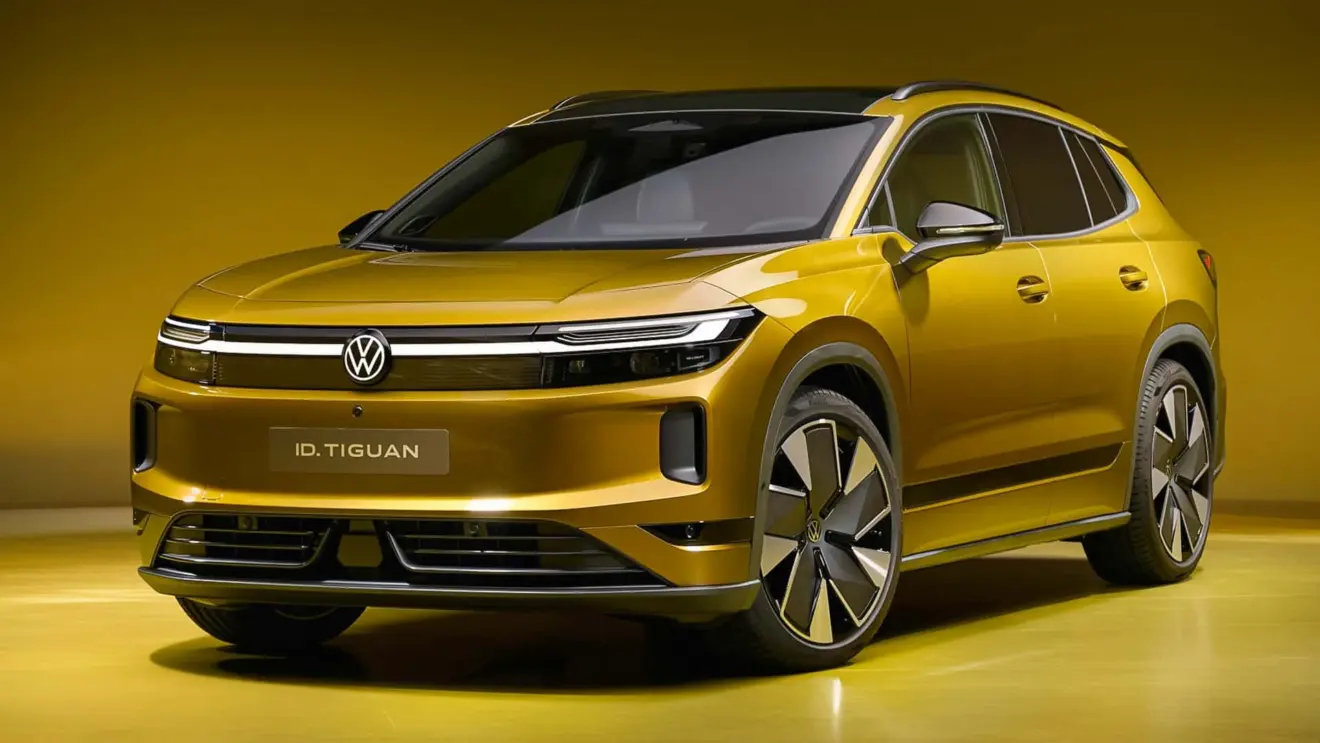 Volkswagen ID. Tiguan amarelo estático