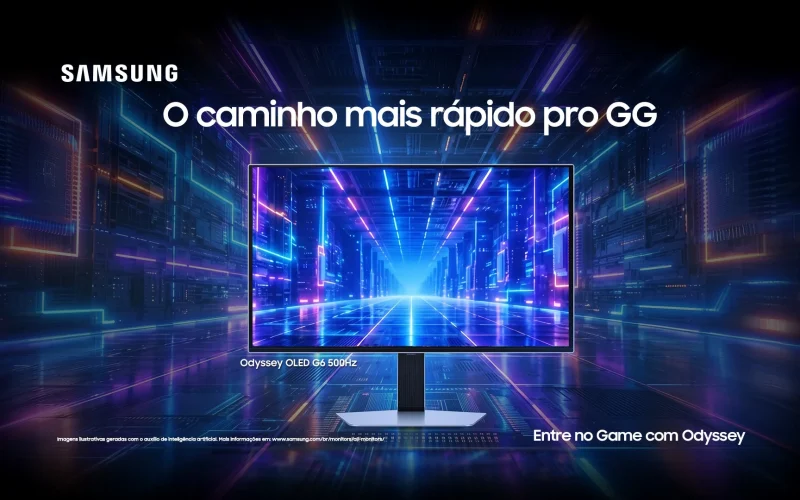 Samsung apoia BRAT 2026 com monitores Odyssey e time de influenciadores